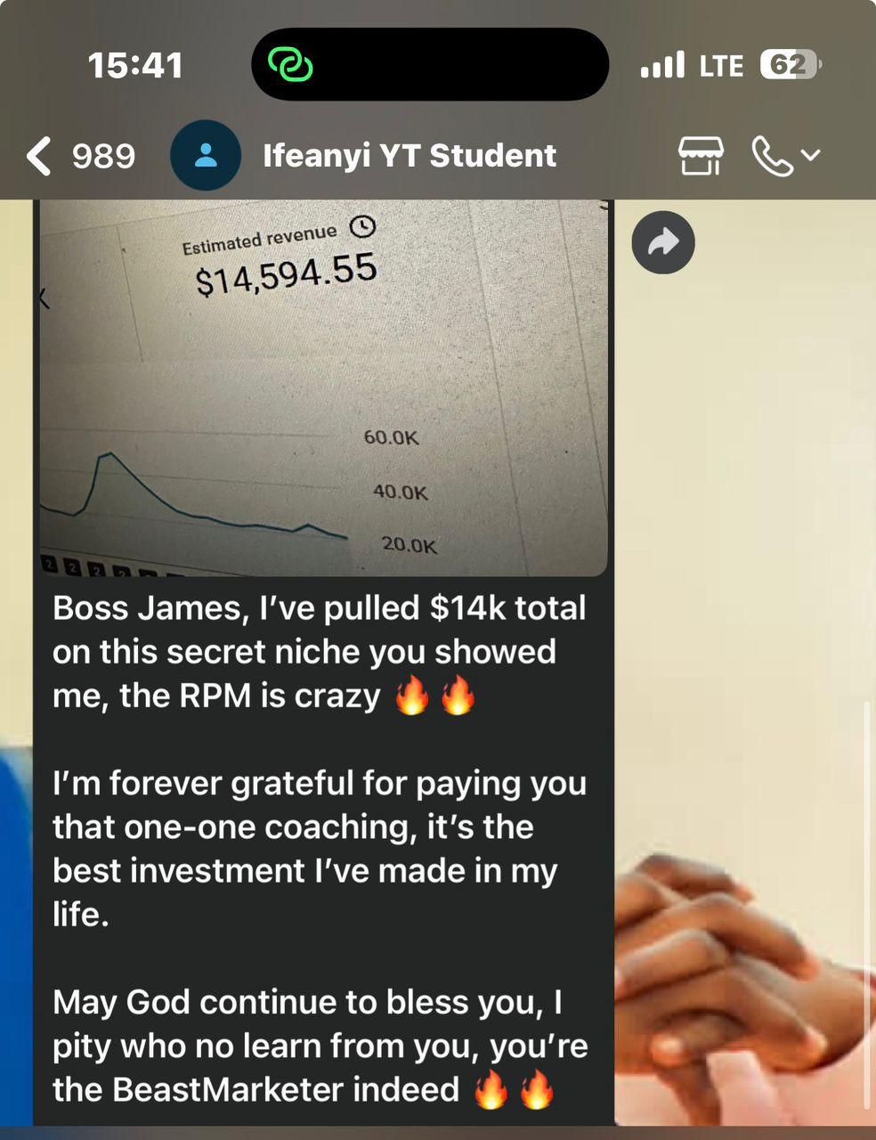 Student Revenue Screenshot